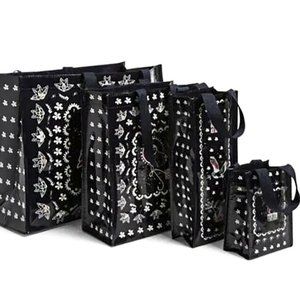 Vera Bradley Market Tote Shopping Bag 4pc Set Owls